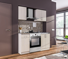 Кухонные гарнитуры, Кухонный гарнитур Деми 1 м Авиньон/Перлино