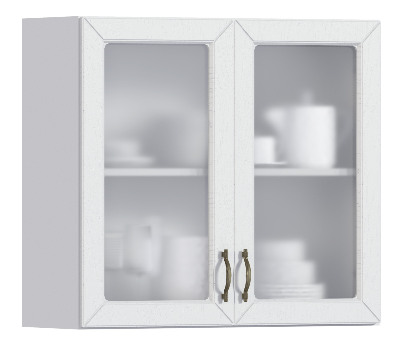 Сити, Сити шкаф навесной со стеклом 2 дв 80х72 см