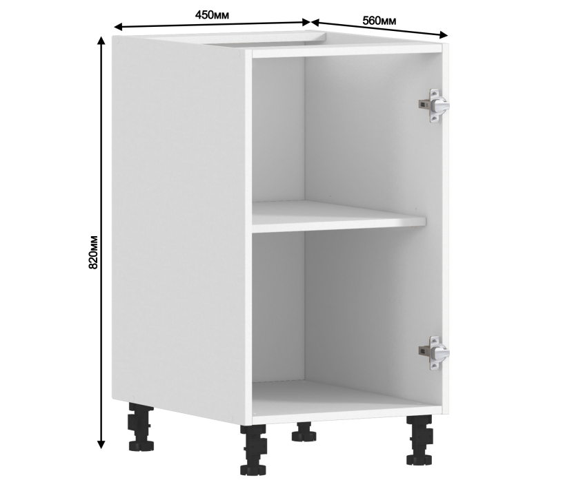 Корпус, Регина корпус для стола 1 дв 45х82 см