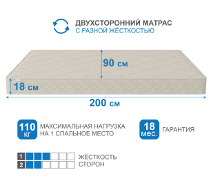 Столлайн / Матрас Классик-Орландо 900х2000