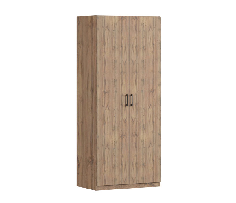 Спальня, Шкаф двухдверный Макс 1000 мм, вариант №3 (ЛДСП, корпус дуб вотан)