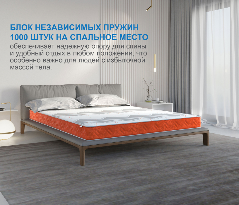 Другие размеры, Матрас Сити-Мадрид в чехле Warmer 1600х1900