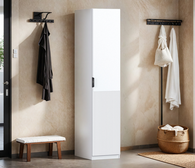 Для одежды, Шкаф однодверный Макс 500 мм, вариант №4 (ЛДСП/МДФ)