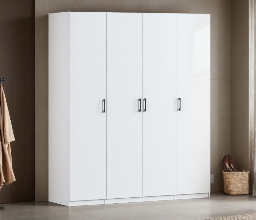 Для одежды, Шкаф четырехдверный Макс 2000 мм, вариант №1 (ЛДСП)