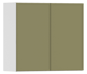 Квадро шкаф навесной 2 дв 80х72 см