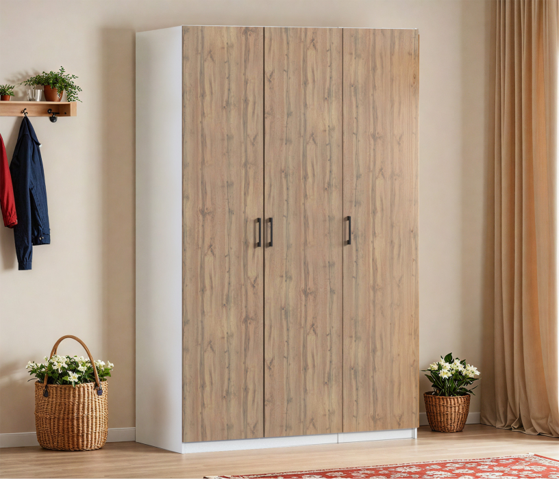 Для одежды, Шкаф трехдверный Макс 1500 мм, вариант №4 (ЛДСП)