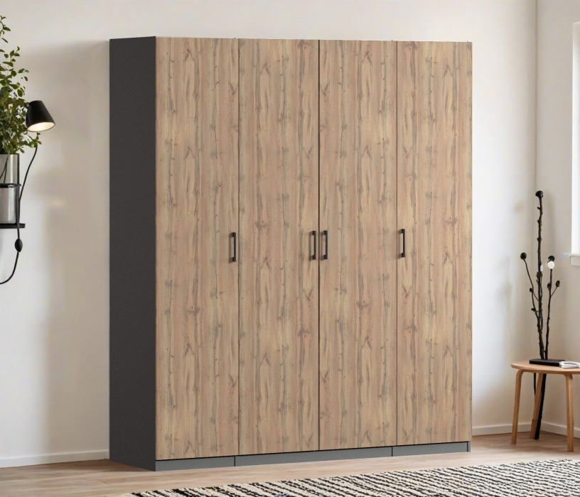 Для одежды, Шкаф четырехдверный Макс 2000 мм, вариант №2 (ЛДСП)