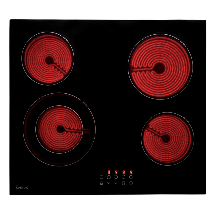 Встраиваемые варочные панели, Варочная панель электрическая EVELUX HEV 641 B