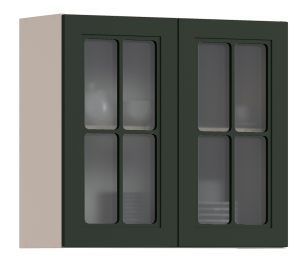 MODERN шкаф навесной со стеклом 2 дв 80х72 см