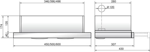 Вытяжки, Кухонная вытяжка ELIKOR Интегра GLASS 50Н-400-В2Д