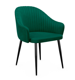 Стул 440 K13 изумруд, ножки черные