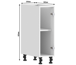 Регина корпус для стола 1 дв 25х82 см