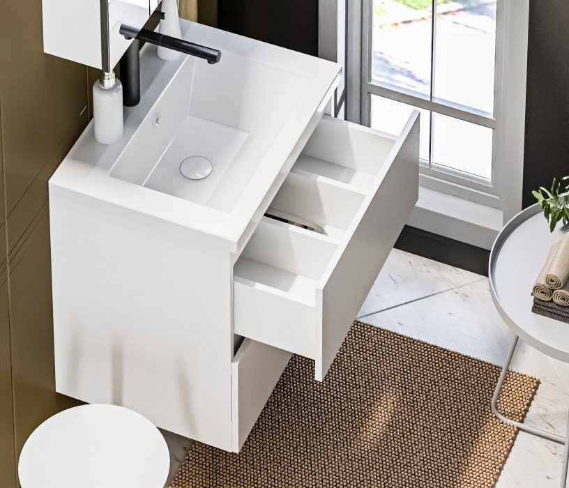Тумбы в ванную комнату, Тумба Люкс СБ-3156 Белый