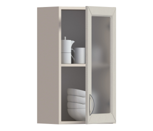 Сити шкаф навесной со стеклом 1 дв 40х72 см