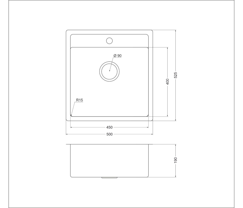 Кухонные мойки, Мойка универсального монтажа OL-FUR114