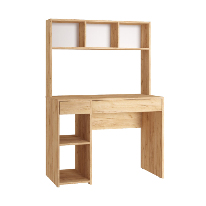 Прямые компьютерные столы, Стол компьютерный Комфорт 12.77 F, дуб золотой крафт